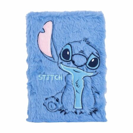 Cuaderno A5 Stitch peluche azul