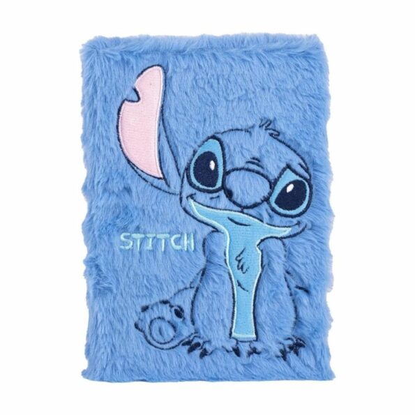 Cuaderno A5 Stitch peluche azul
